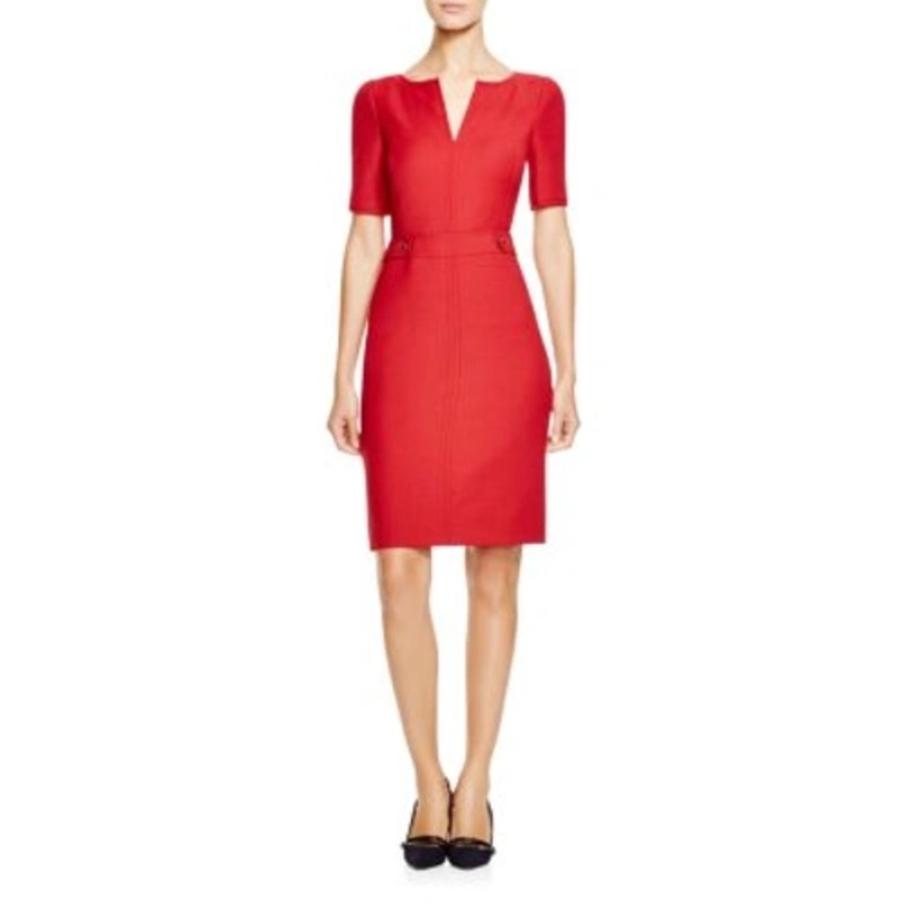 Tory Burch Lydia sheath dress in Auburn red Sz 2